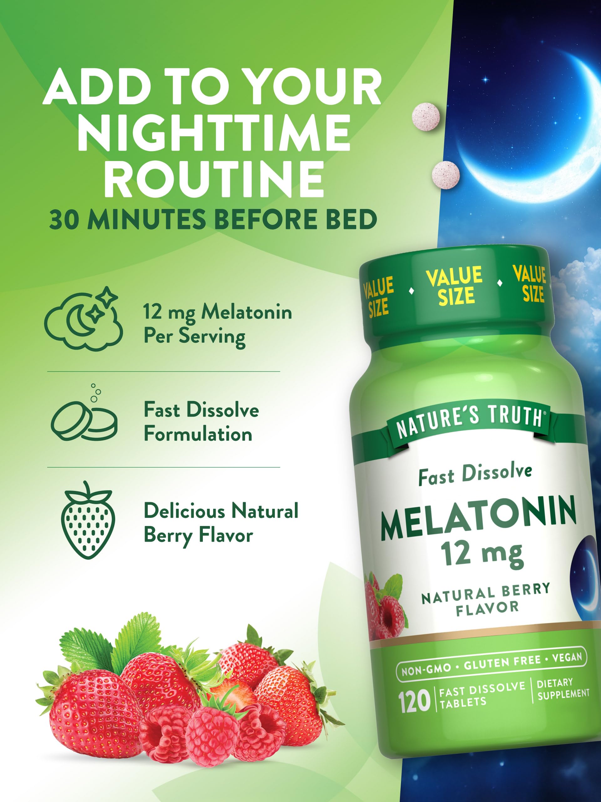 Nature's Truth etiqueta con ingredientes y certificaciones claras