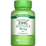 Nature's Truth frasco frontal mostrando la etiqueta y beneficios claros