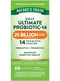 Nature's Truth frente del envase mostrando beneficios y 25 billones CFU