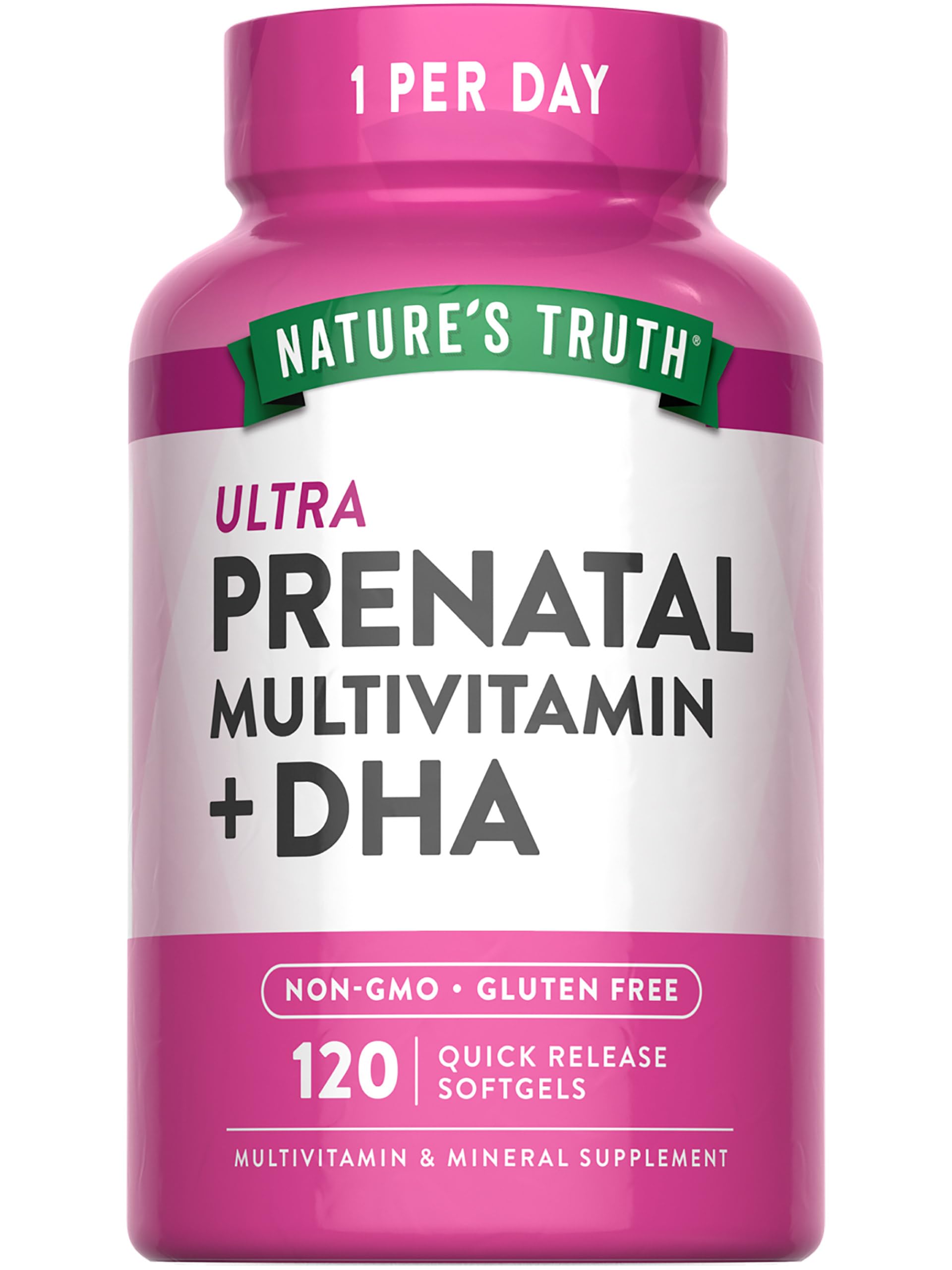 Nature's Truth frente del envase mostrando formato y beneficios