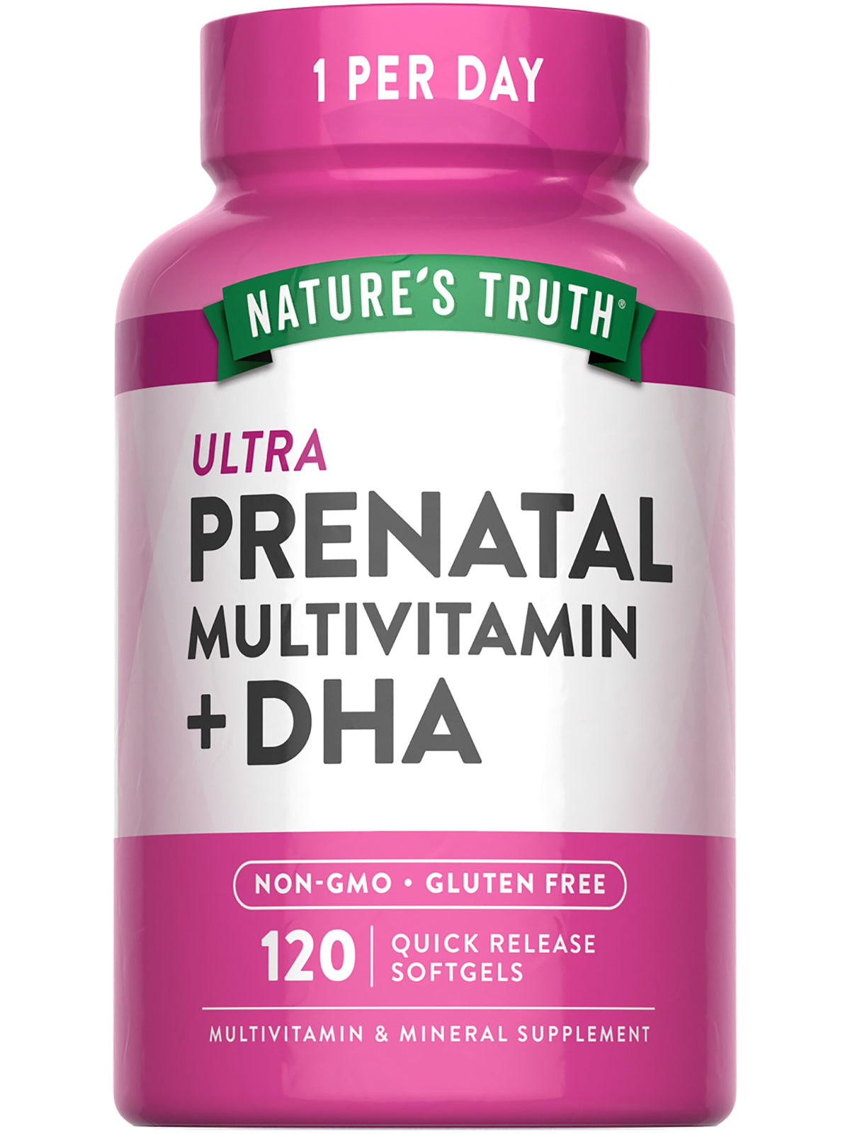 Nature's Truth frente del envase mostrando formato y beneficios