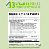 Nature's Truth cápsula Raw Flora en primer plano mostrando su recubrimiento vegano