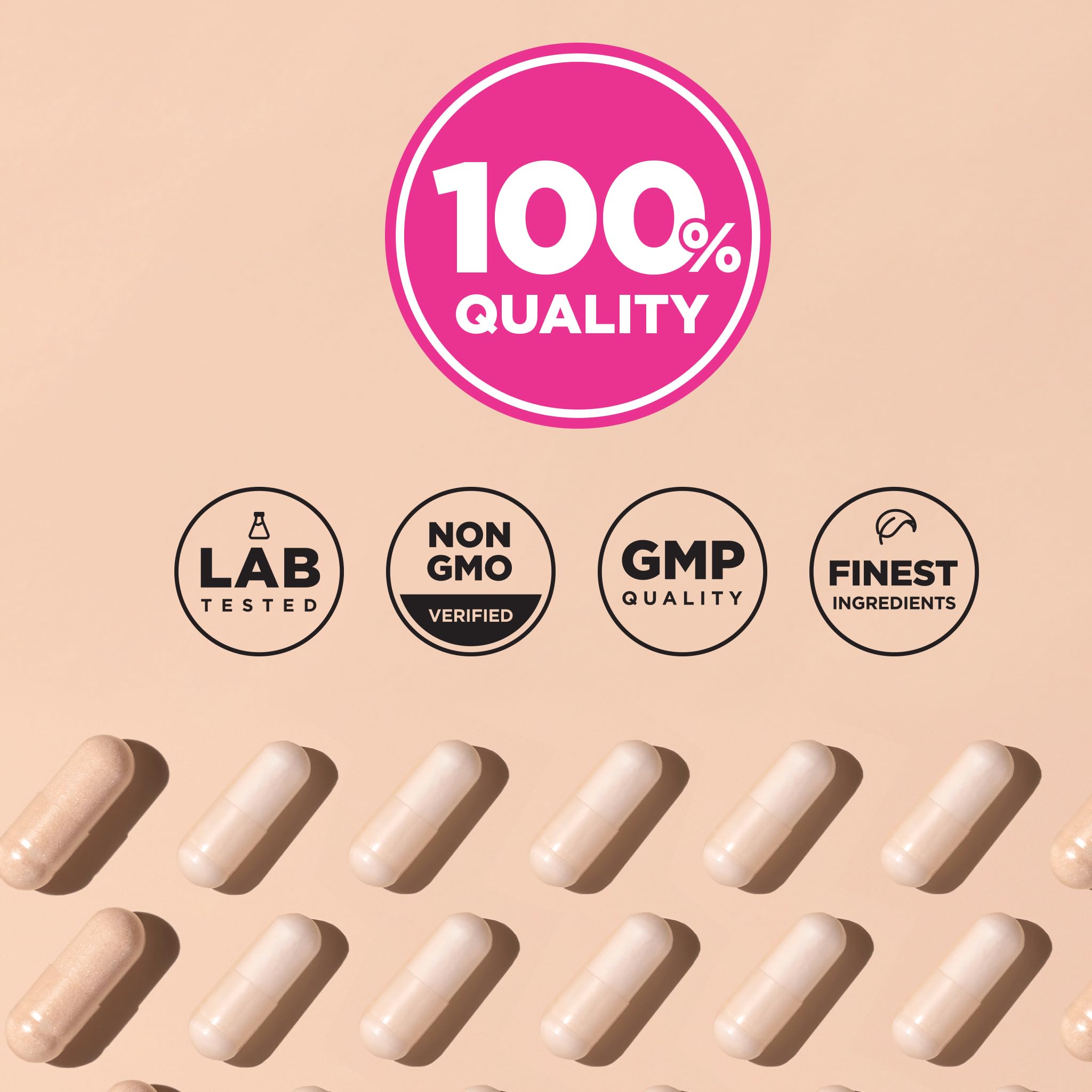 Nature's Truth etiqueta con lista de ingredientes y certificaciones visibles