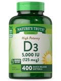 Nature's Truth frasco frontal mostrando etiqueta y beneficio claro