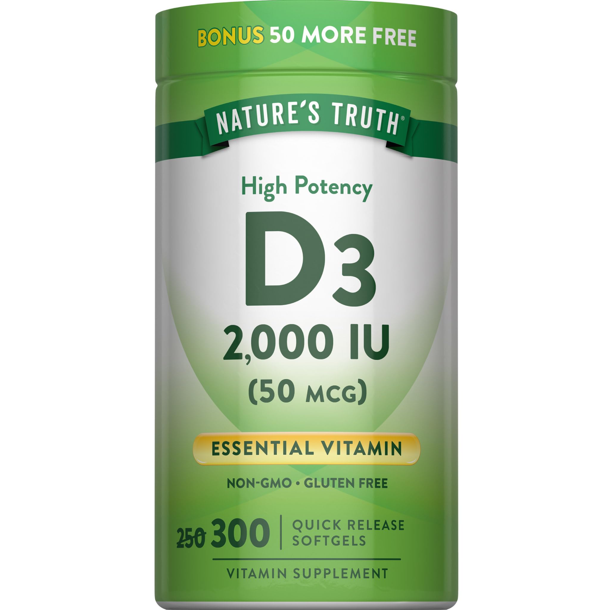 Nature's Truth botella frontal mostrando etiqueta clara y beneficio práctico