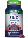 Nature's Truth frasco frontal mostrando 120 gomitas y etiqueta clara