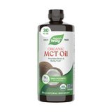 Nature's Way botella frontal mostrando aceite MCT orgánico, claridad y confianza