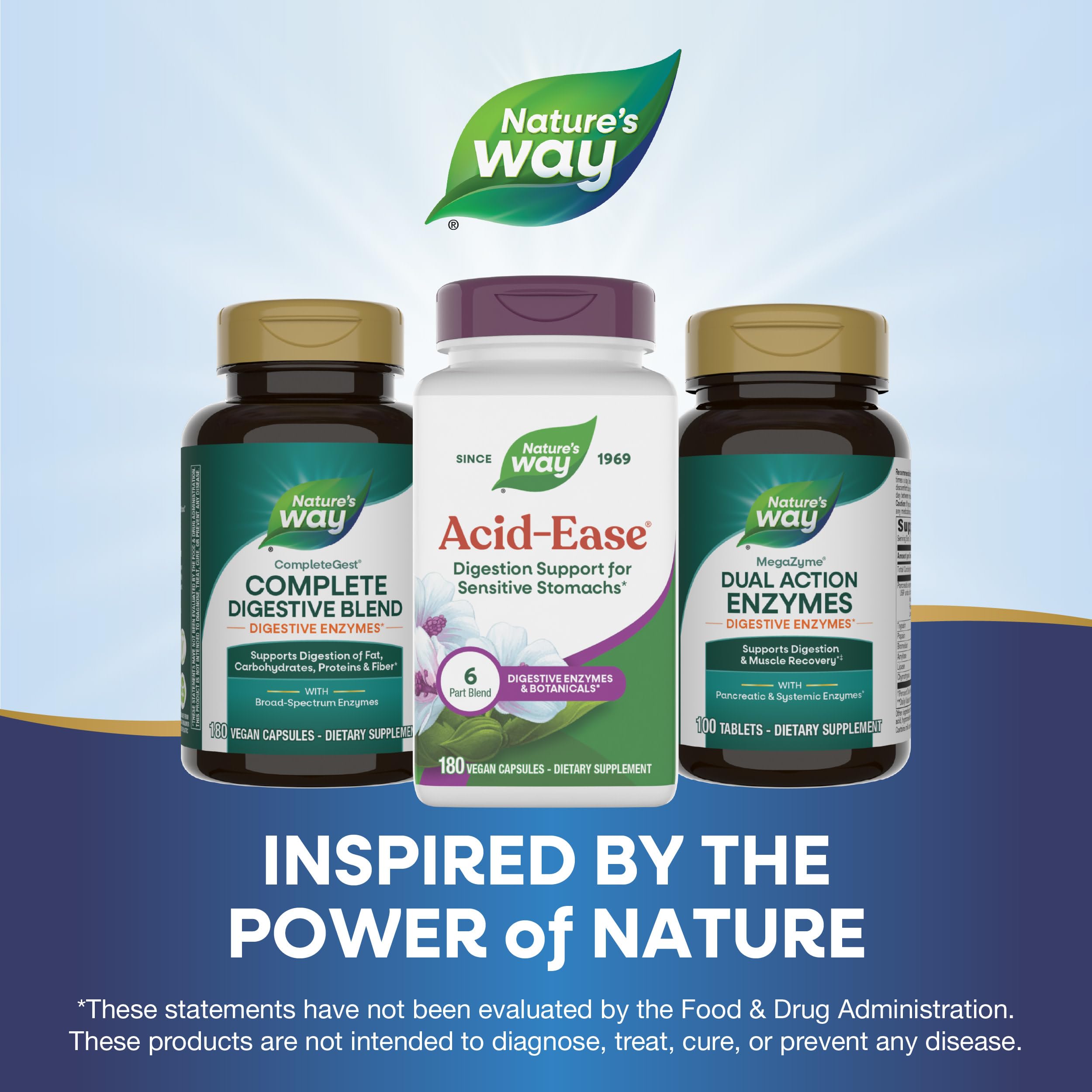 Nature's Way etiqueta nutricional ampliada con ingredientes y dosis claras