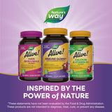 Nature's Way frasco en cocina transmitiendo conveniencia diaria y energía