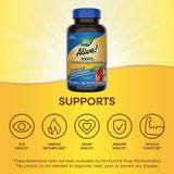 Nature's Way etiqueta nutricional con lista de vitaminas y minerales
