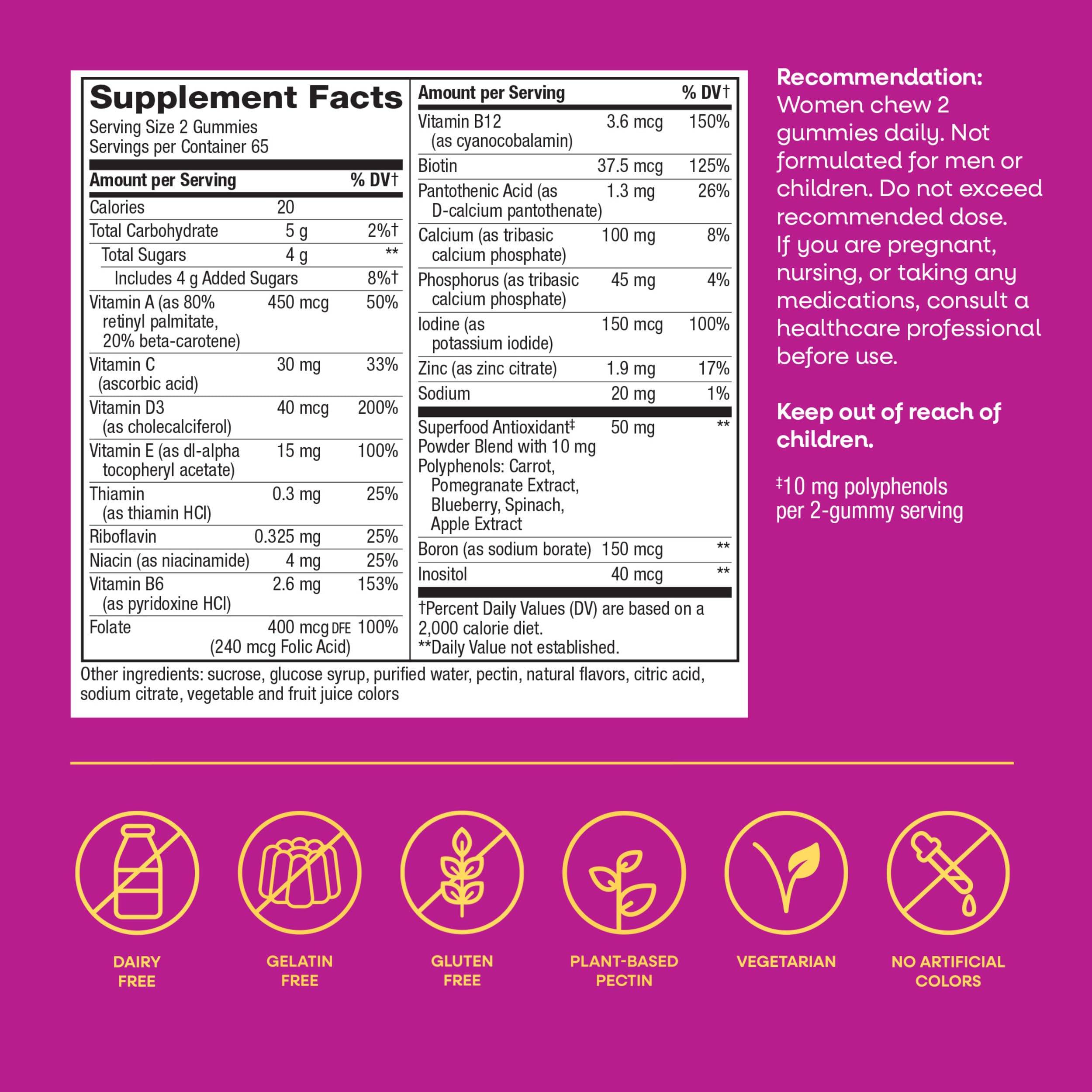 Nature's Way polvo de superalimentos que complementa vitaminas