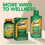 Nature's Way Alive! Max3 con regla para comparar tamaño real de las tabletas