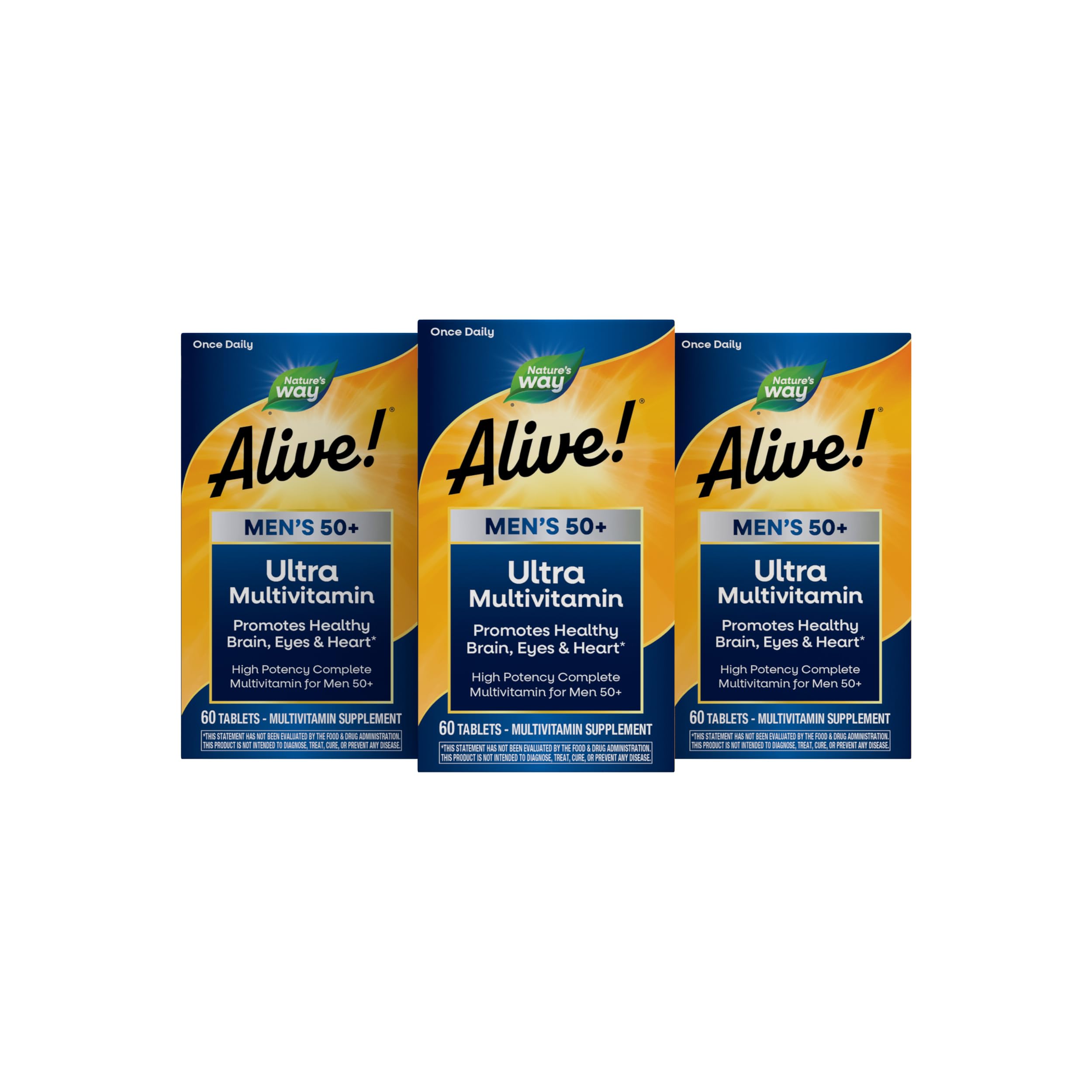 Nature's Way envase frontal mostrando multivitamínico para hombres mayores