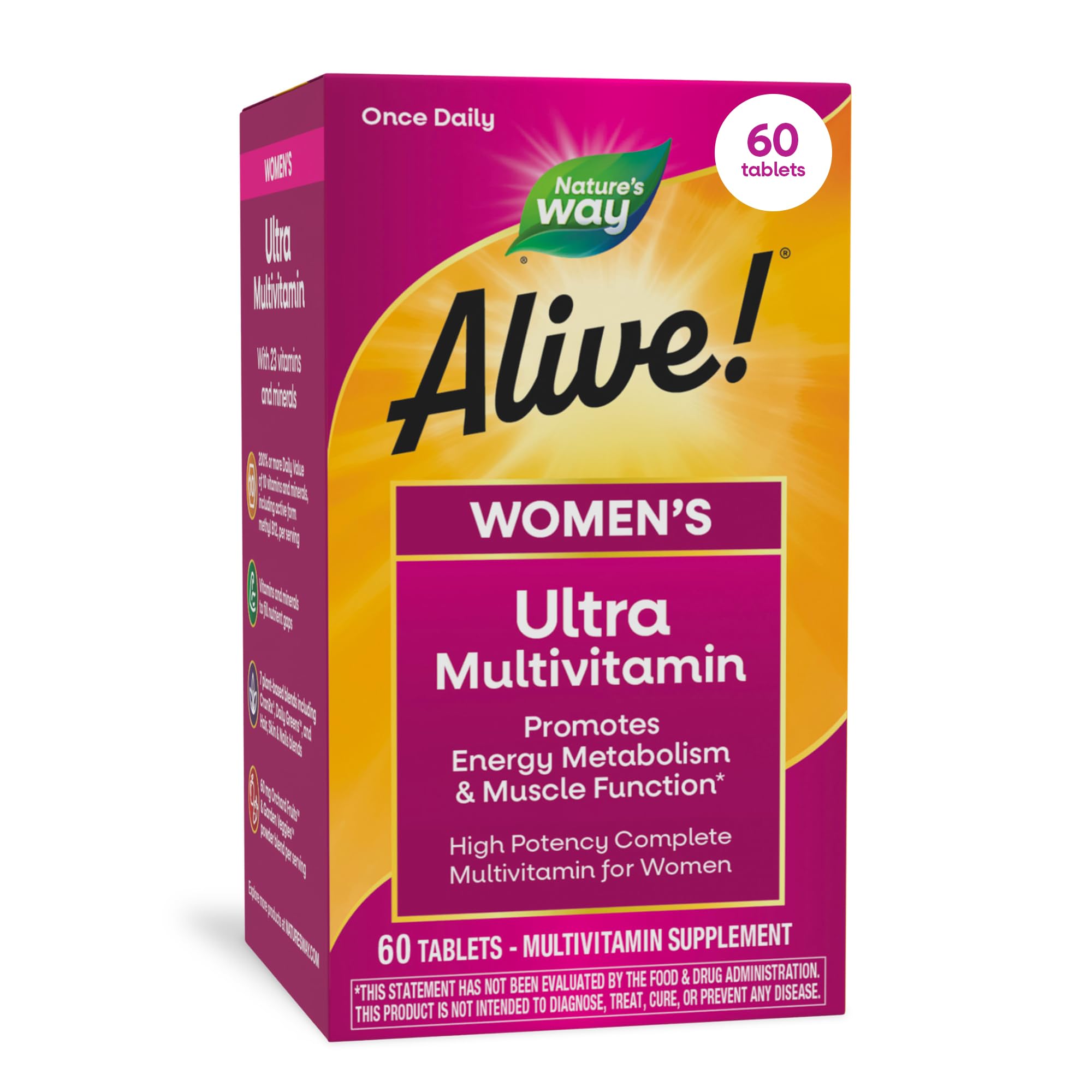 Nature's Way envase frontal mostrando multivitamínico y beneficios diarios
