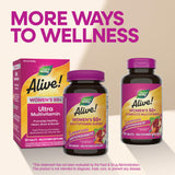 Nature's Way mujer activa en exterior representando energía y bienestar