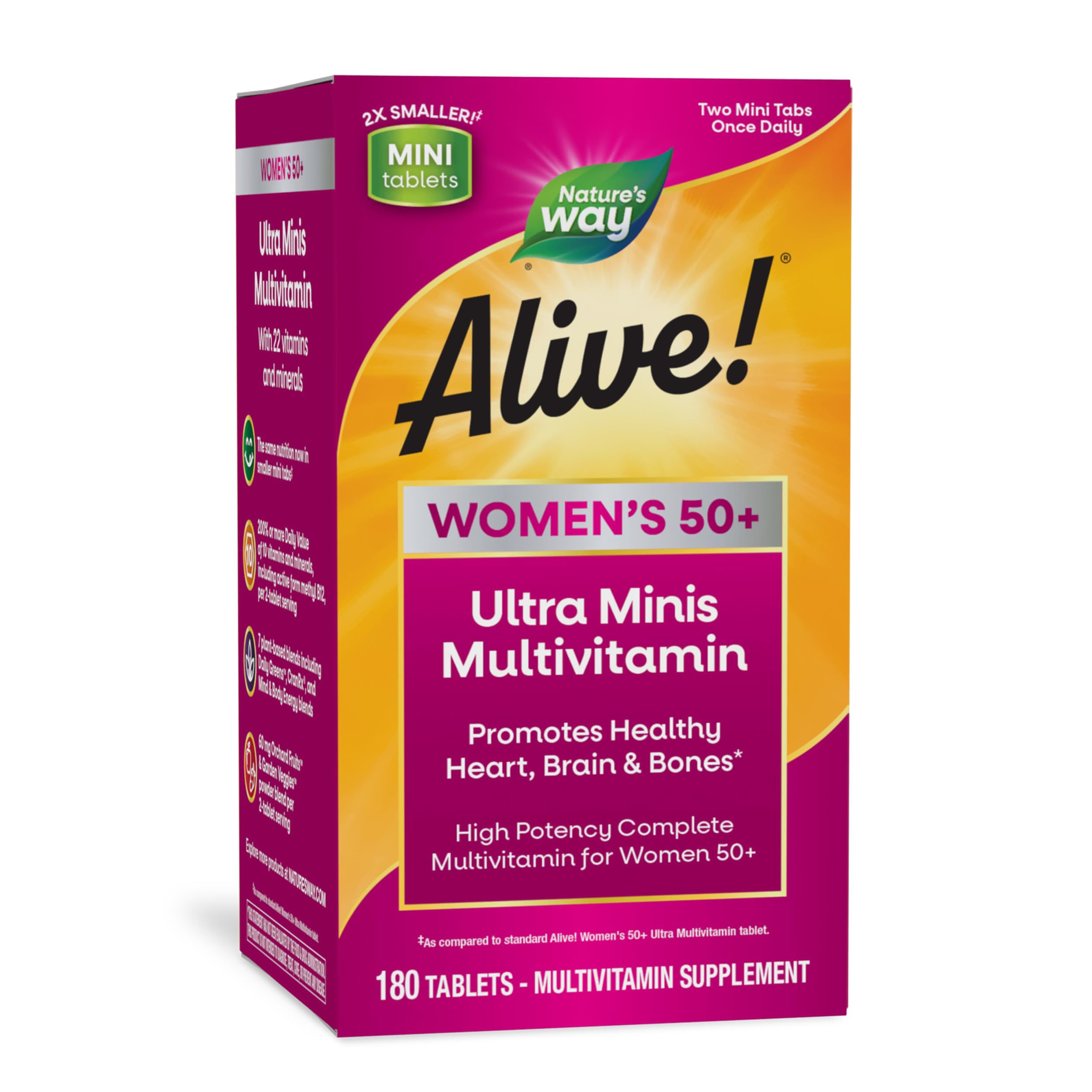 Nature's Way bote frontal mostrando etiqueta y beneficio multivitamínico