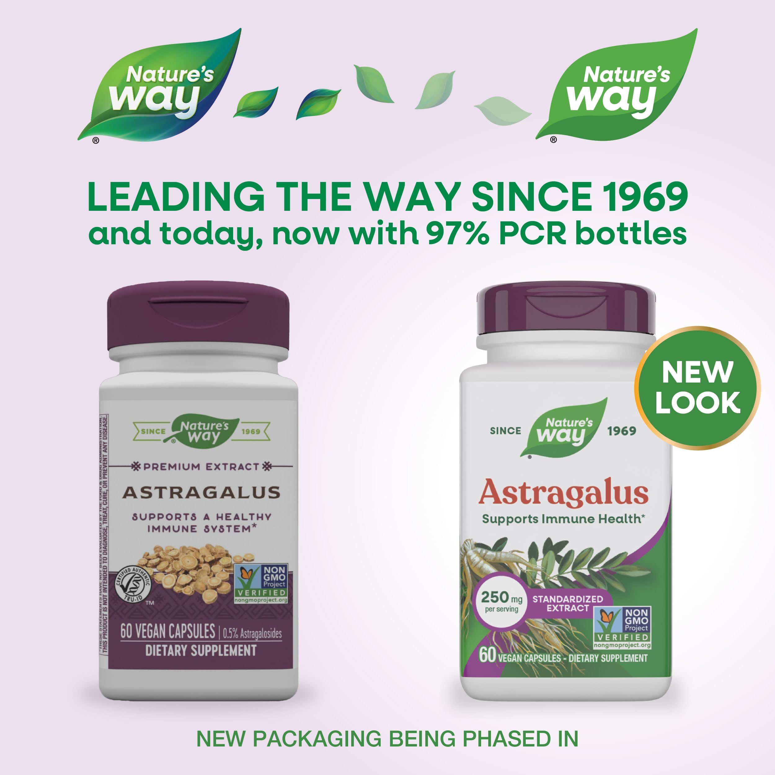 Nature's Way cápsulas veganas visibles para fácil dosificación diaria