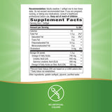 Nature's Way etiqueta con Supplement Facts visible para revisar GLA y grasas