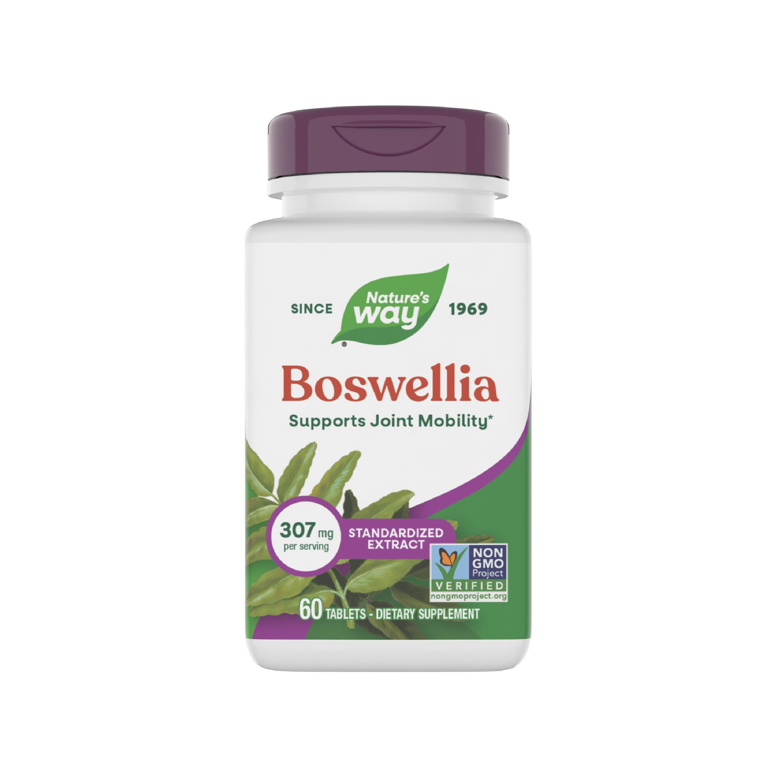 Nature's Way frontal del empaque mostrando cantidad y sello vegano