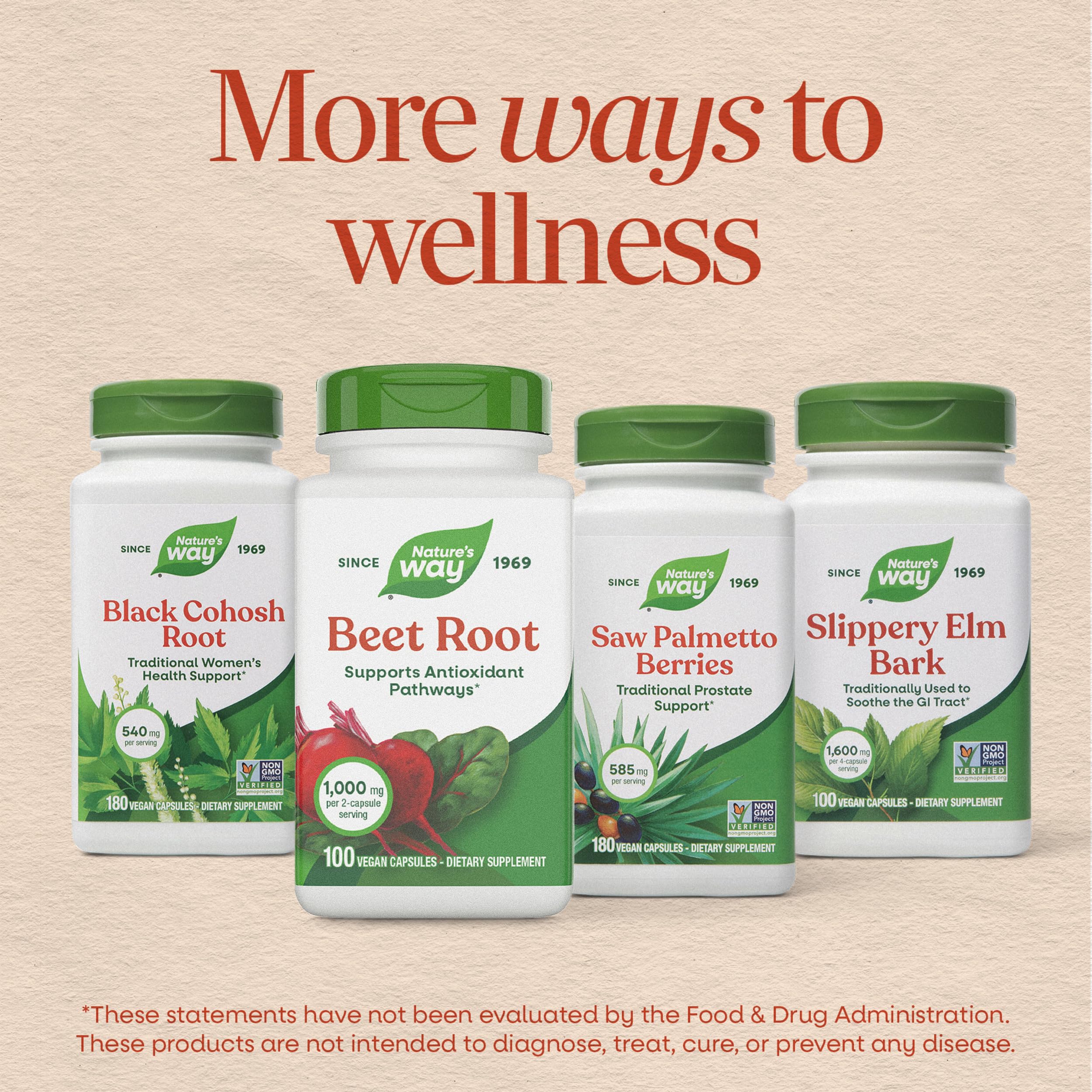 Nature's Way bote colocado en entorno natural, refleja origen y compromiso con la naturaleza