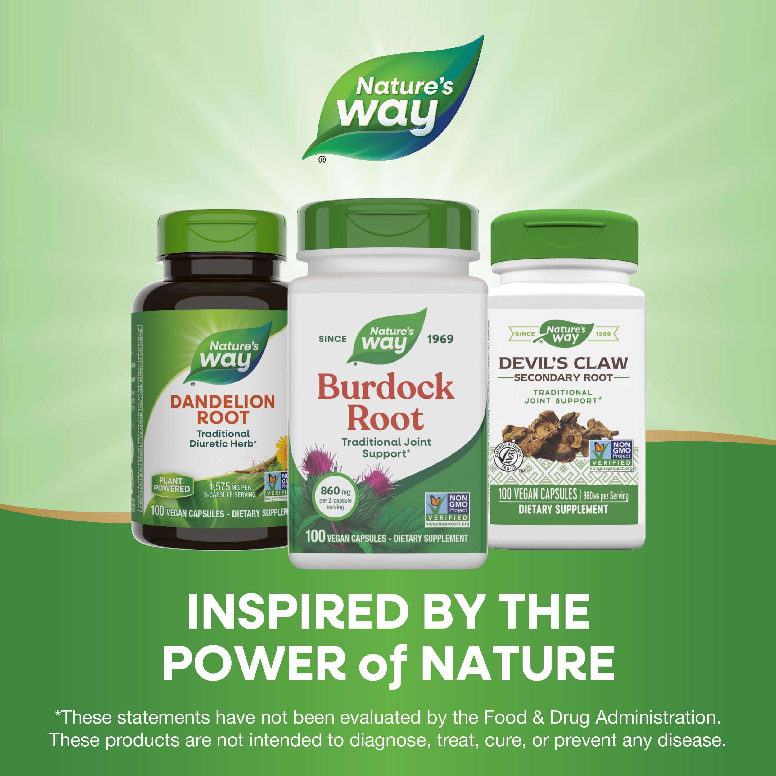 Nature's Way frasco en ambiente saludable sugiere uso diario sencillo