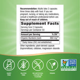 Nature's Way etiqueta legible ingredientes y dosis para confianza