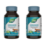 Nature's Way envase frontal de Cinnamon Premium Extract mostrando beneficios