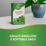Nature's Way etiqueta nutricional destacando ingredientes y ausencia de alérgenos
