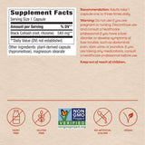 Nature's Way etiqueta nutricional legible con ingredientes y certificaciones
