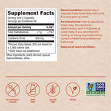 Nature's Way etiqueta de ingredientes de Cranberry destacando libre de alérgenos
