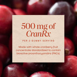 Nature's Way etiqueta de ingredientes CranRx detalle de D‑mannosa y vitamina C