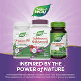 Nature's Way embalaje y 180 cápsulas demuestran suministro prolongado
