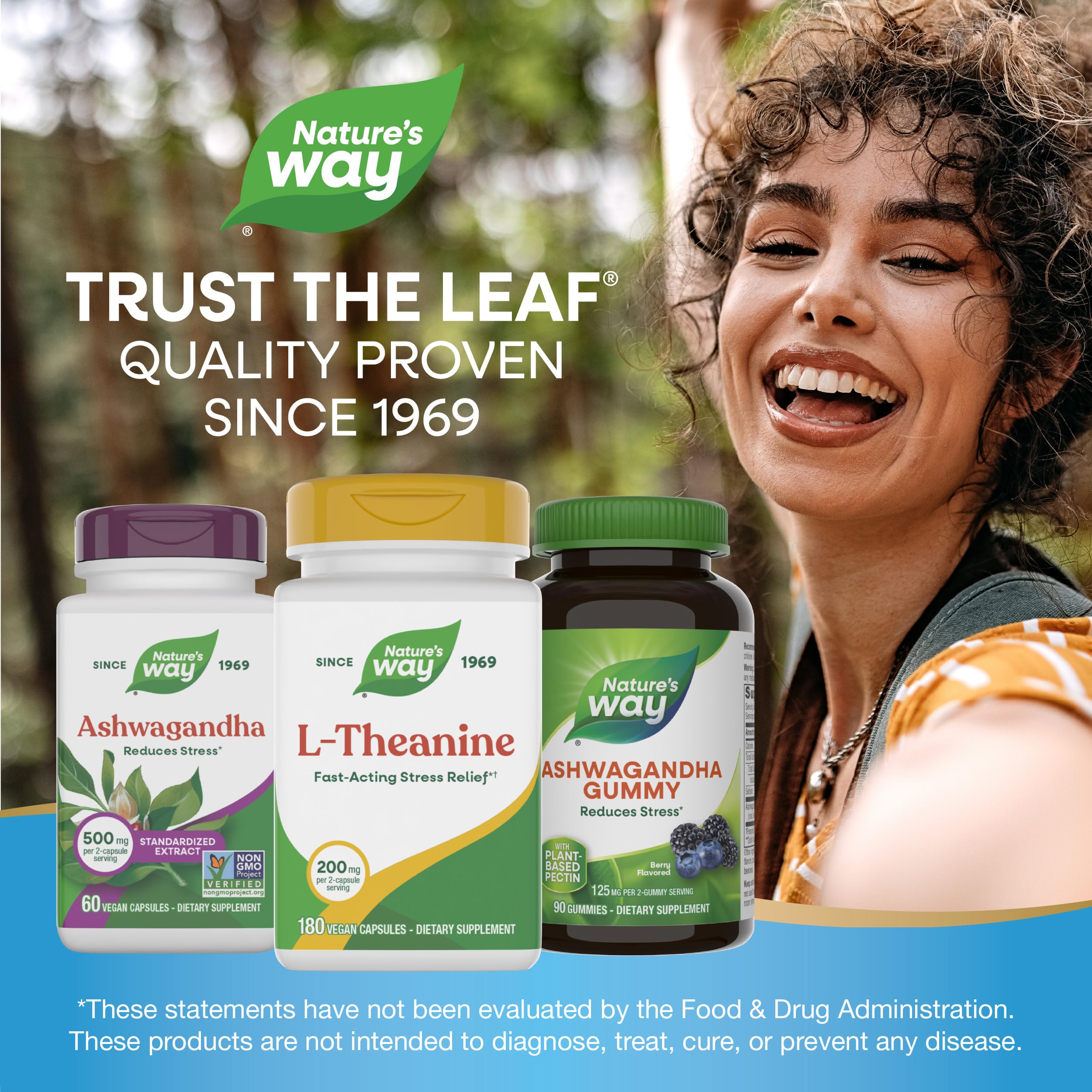 Nature's Way suplemento en ambiente relajado promoviendo bienestar
