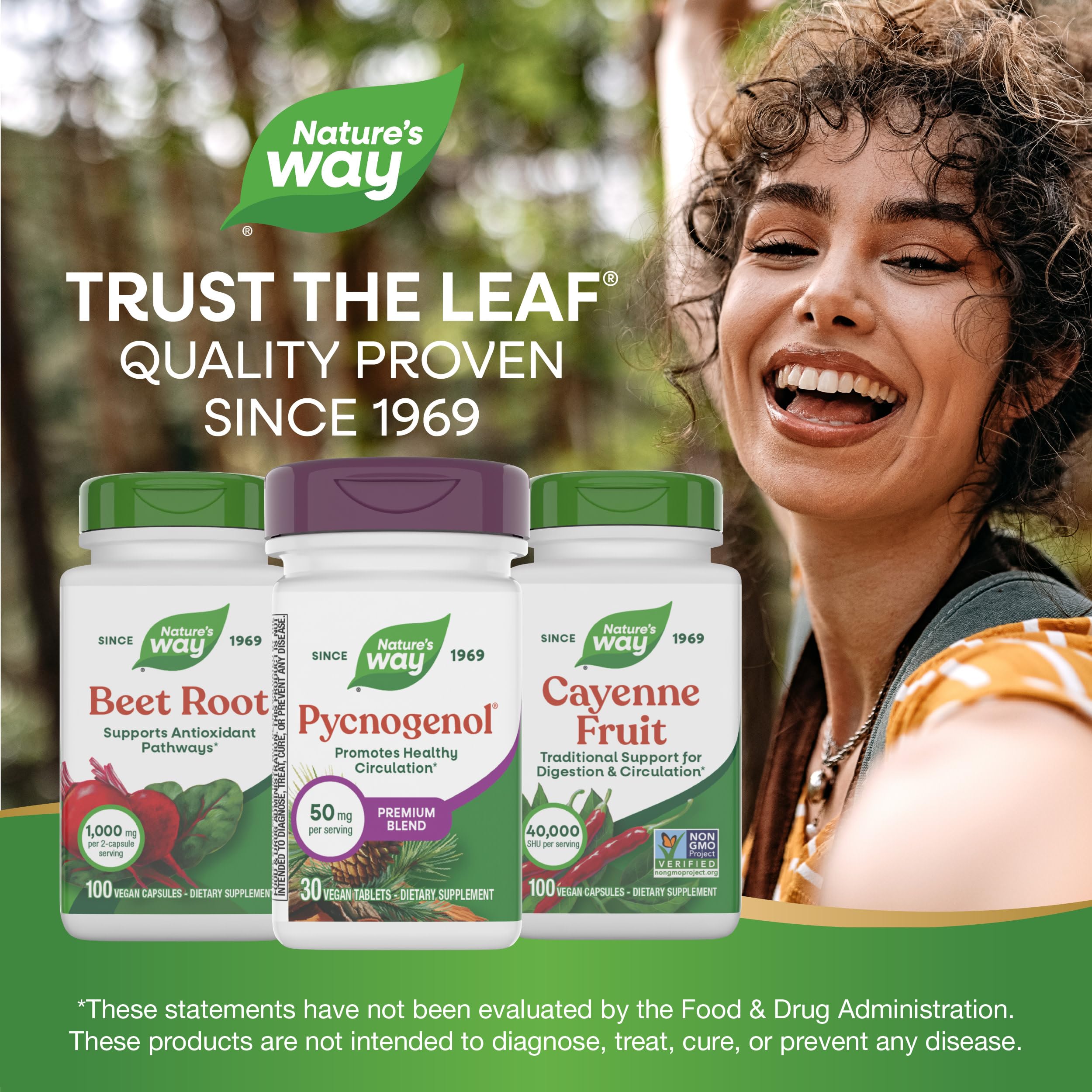 Nature's Way producto en entorno de estilo de vida saludable, apoyo diario