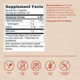 Nature's Way etiqueta nutricional legible, transparencia de ingredientes y sello de calidad