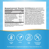 Nature's Way etiqueta con ingredientes y recomendaciones para seguridad