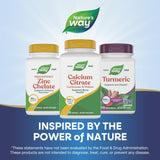 Nature's Way frasco en entorno natural transmitiendo origen confiable