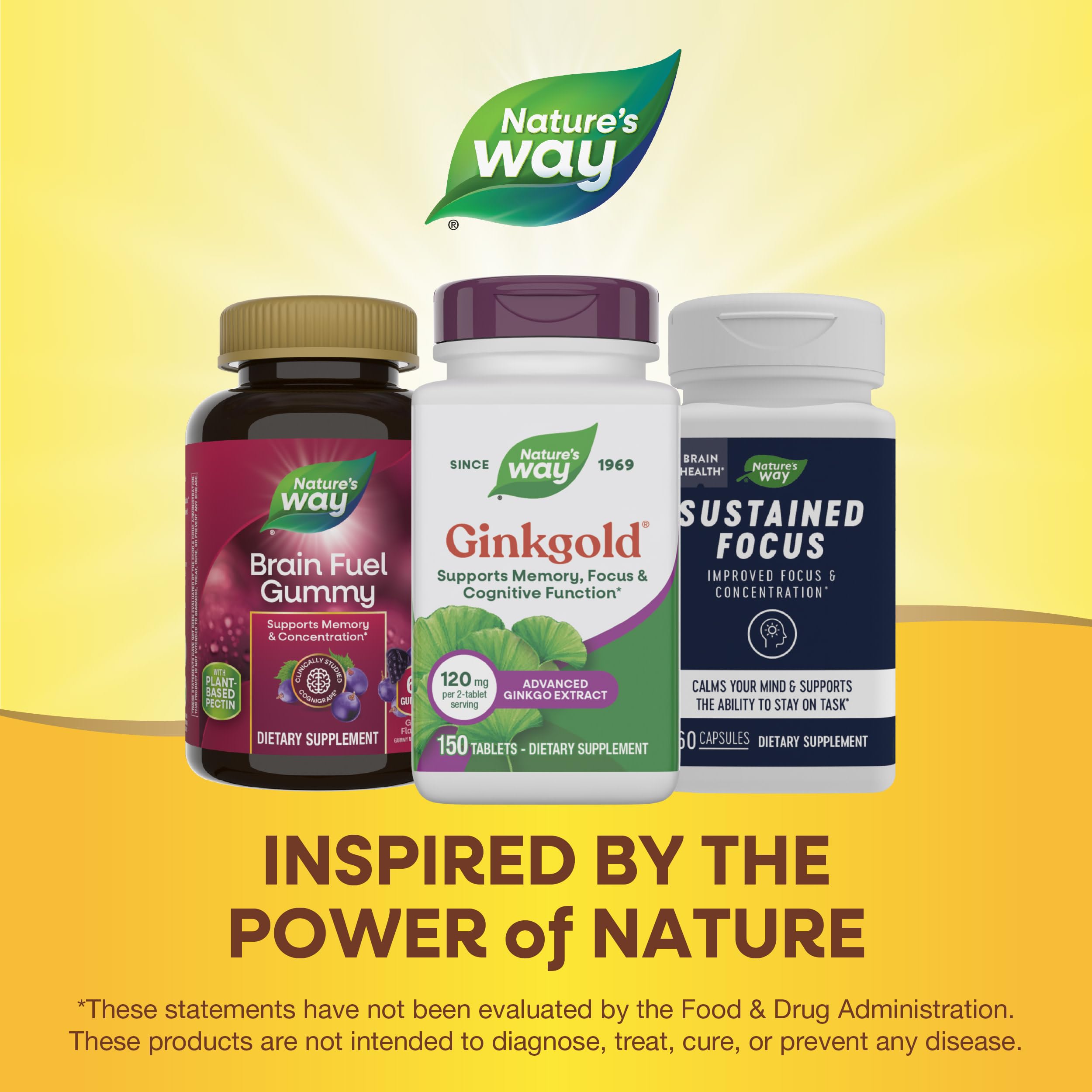 Nature's Way caja abierta con botella interior para visión completa