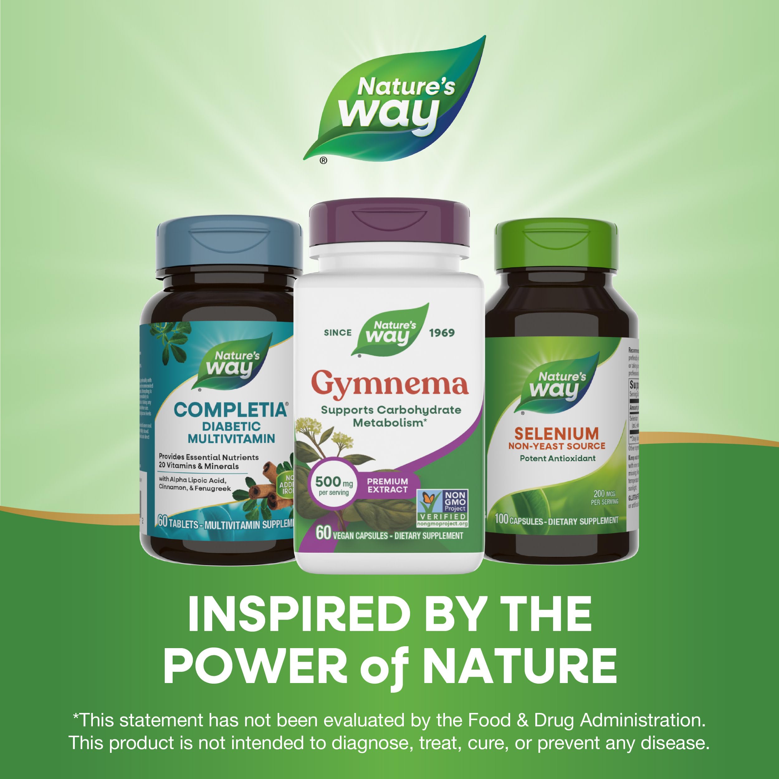 Nature's Way producto junto a comida para mostrar toma con las comidas