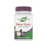 Nature's Way frasco Hem-Care premium vista frontal y clara para identificar el producto
