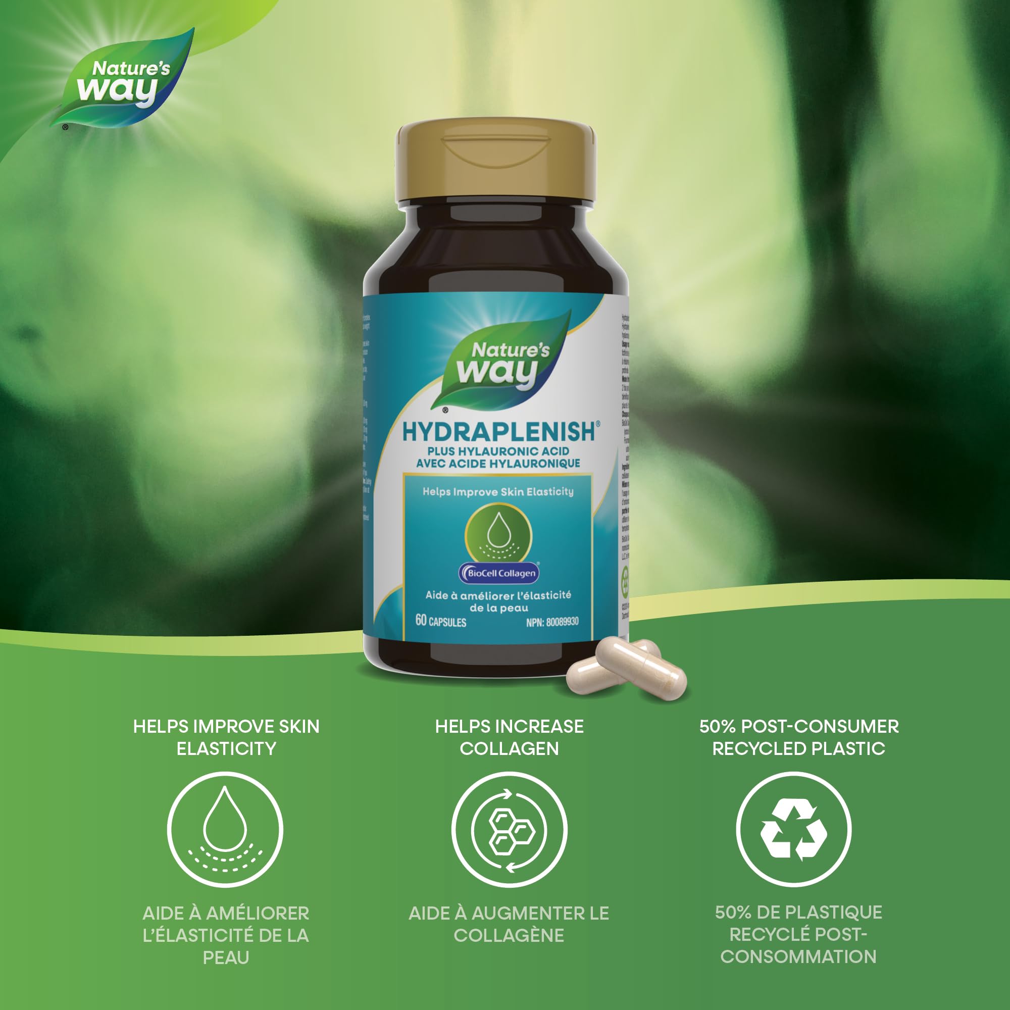 Nature's Way ingredientes BioCell Collagen visibles y ventajas