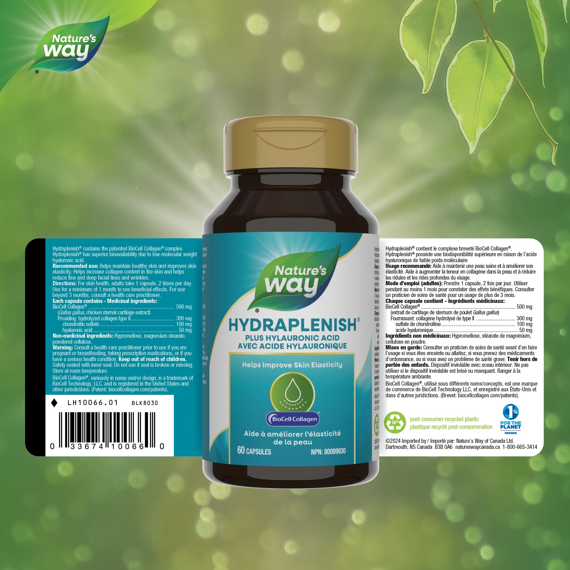 Nature's Way frasco en baño luminoso evocando cuidado y confianza