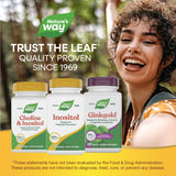 Nature's Way etiqueta nutricional enfocada, facilita información clara