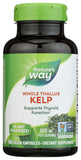Nature's Way envase frontal que muestra kelp vegano y beneficios de yodo