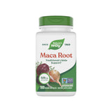 Nature's Way envase frontal de Maca Root mostrando etiqueta clara y beneficio