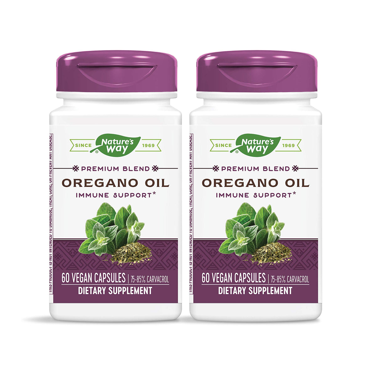 Nature's Way frasco frontal mostrando etiquetado claro y beneficios