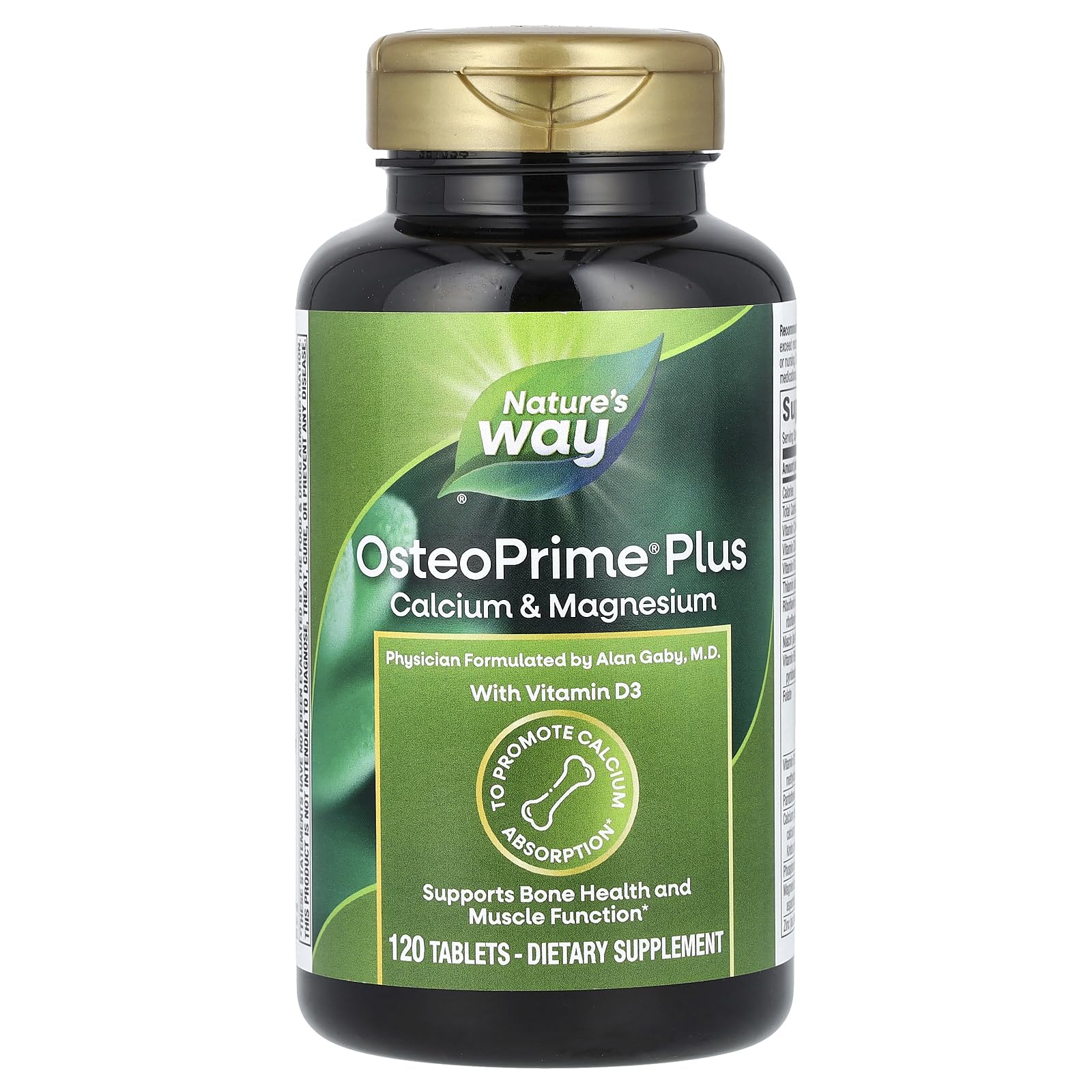 Nature's Way empaque frontal mostrando nombre y beneficios principales