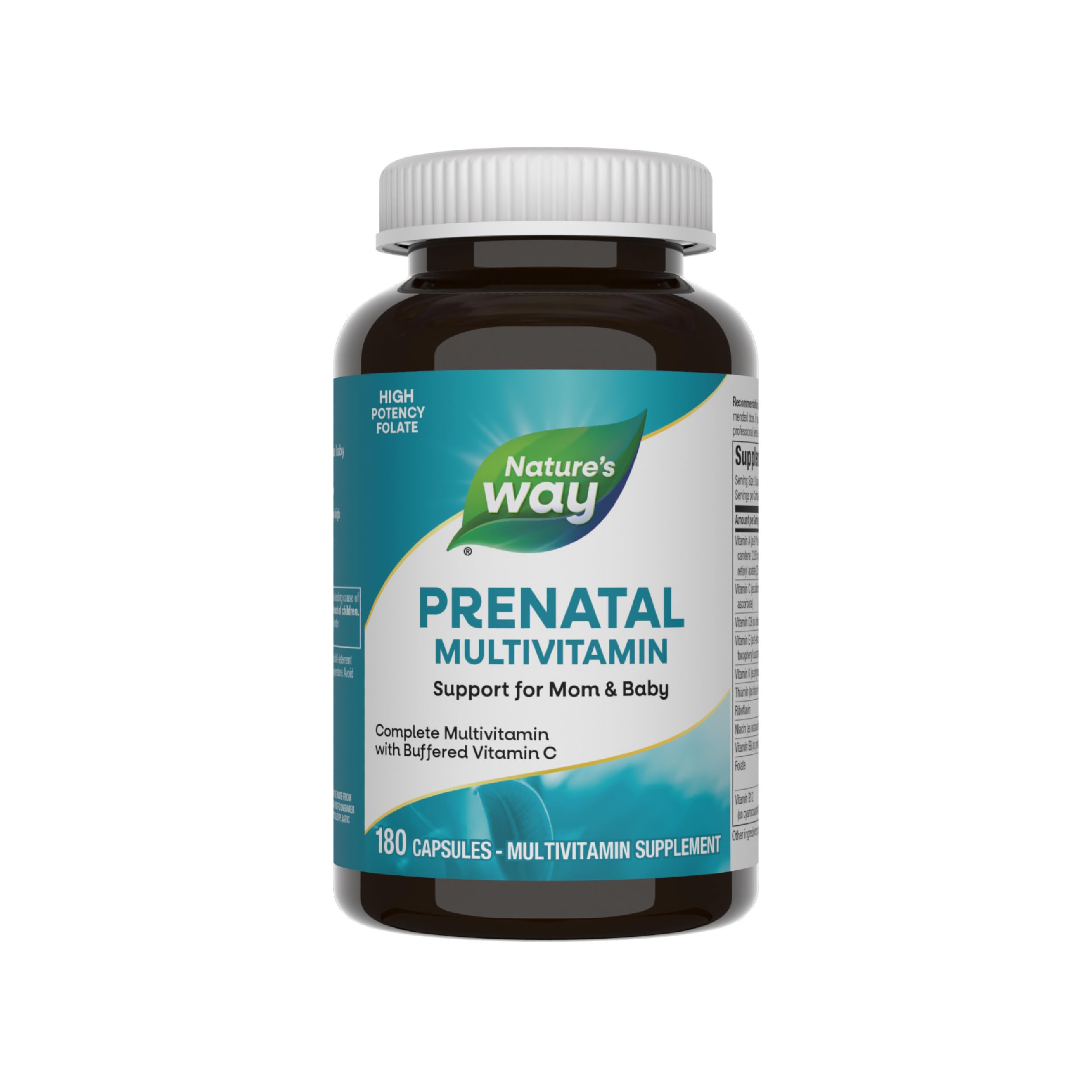 Nature's Way empaque frontal mostrando el producto y beneficios