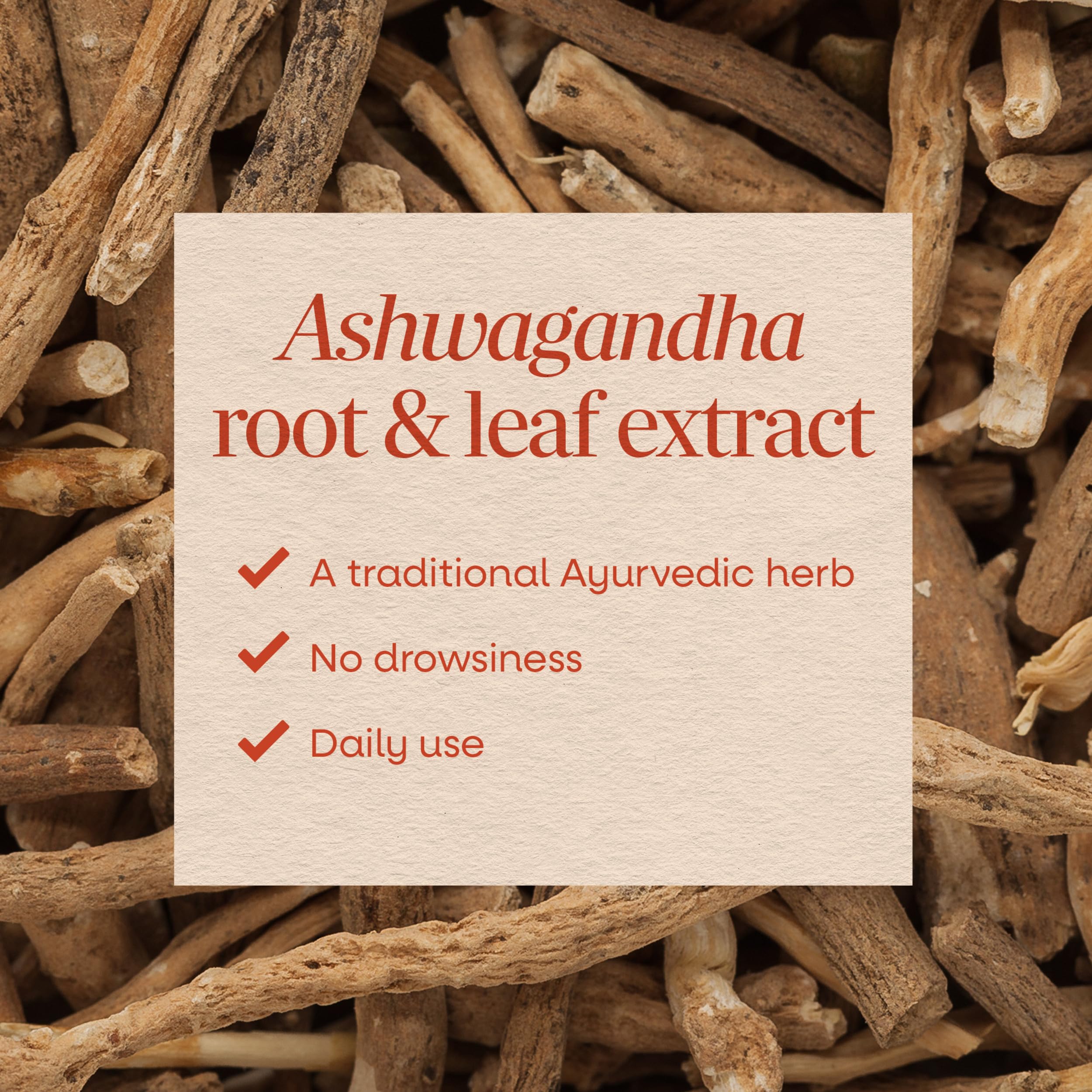 Nature's Way etiqueta de ingredientes resaltando L-teanina y ashwagandha