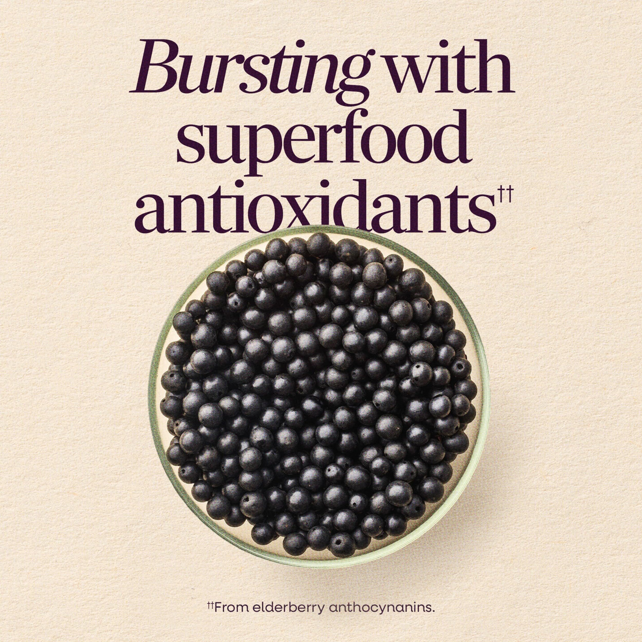 Nature's Way etiqueta nutricional legible con ingredientes y beneficios